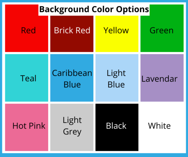 custom paint color background options for paint by number kit